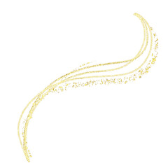 golden glitter organic shape