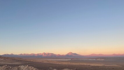Fototapeta na wymiar Sunset at San Pedro de Atacama