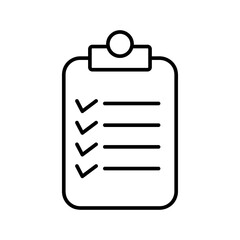 Checklist icon template color editable. Checklist symbol vector sign on white background..eps
