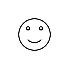 Smile vector icon flat illustration on white background..eps
