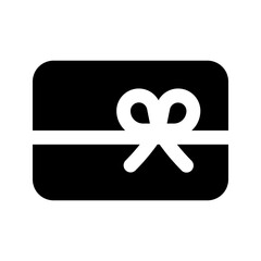 gift glyph icon