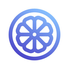 Obraz premium lemon gradient icon