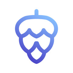 pine cone gradient icon