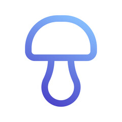 mushroom gradient icon