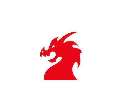 Dragon Head Logo Template Design