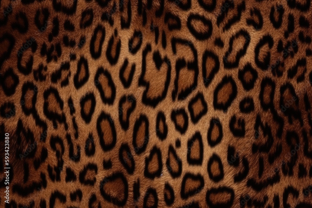 Poster detailed leopard print pattern in high resolution. generative ai