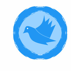 bird logo illustration on white background