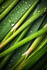 Fresh lemongrass background, ai