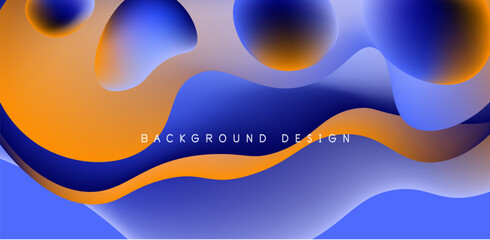 Fluid waves abstract background for covers, templates, flyers, placards, brochures, banners