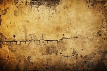 weathered and damaged grungy wall with holes. Generative AI