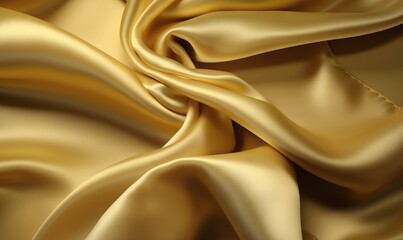  a close up of a gold cloth with a wavy pattern.  generative ai