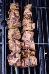 Grilled beef skewers