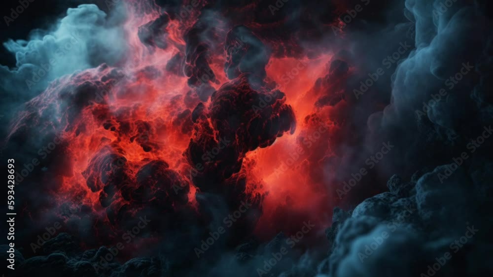 Wall mural space and glowing nebula background. motion.