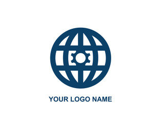 globe icon of web image set