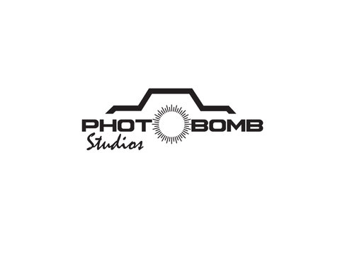 Hand drawn camera photography logo studio