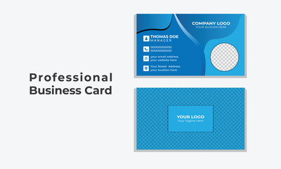 Vector creative business card template. Simple business card template. 