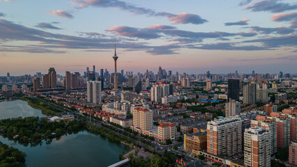 Obraz na płótnie Canvas view from the top of the city