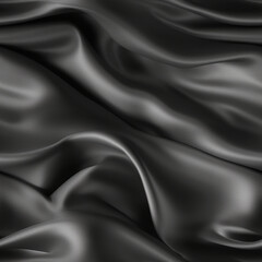 Luxury graphite silk fabric texture, elegant seamless pattern, realistic light and shadow background, photorealistic wallpaper, generative ai