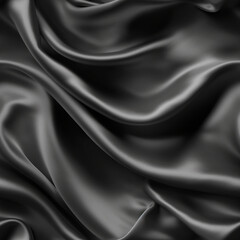 Luxury graphite silk fabric texture, elegant seamless pattern, realistic light and shadow background, photorealistic wallpaper, generative ai