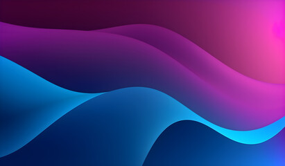 gradient purple, blue wavy dynamic abstract background. Generative AI