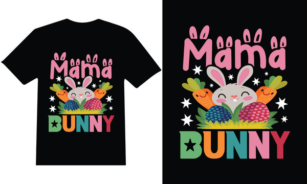 my new "Easter day" T-shirt design Vector.