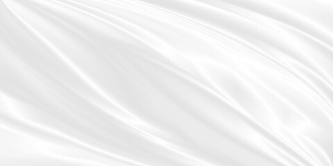Plakat Abstract white fabric background with copy space illustration