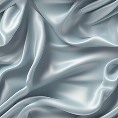 Luxury light blue silk fabric texture, elegant seamless pattern, realistic light and shadow background, photorealistic wallpaper, generative ai