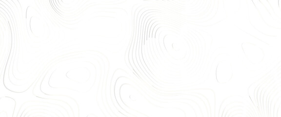 Topographic map and landscape terrain texture grid, abstract white topography vector background, modern design with White background with topographic wavy pattern design.