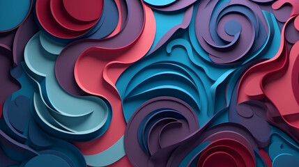 abstract background with waves