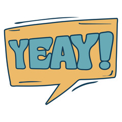 Retro Word Blob Doodle 14