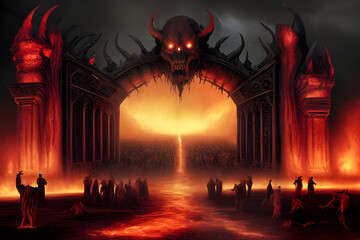 Gate Of Hell  Entry After Death Generative AI
