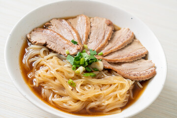 duck noodles with stewed duck soup