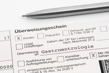 Überweisungsschein Gastroenterologie