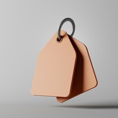 tag price coupon of cash icon isolated background.Pastel color.Simple 3d render illustration