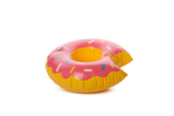 Rubber ring donut isolated on white background