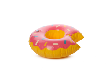 Rubber ring donut isolated on white background