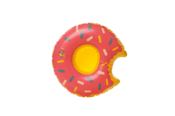 Rubber ring donut isolated on white background