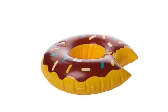 Rubber ring donut isolated on white background