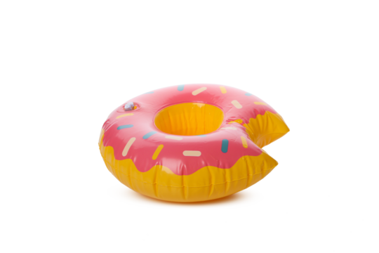 Rubber ring donut isolated on white background