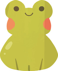 かえる　イラスト素材　デフォルメ