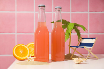Drinks, fresh summer drink for refreshing, summer vibes concept