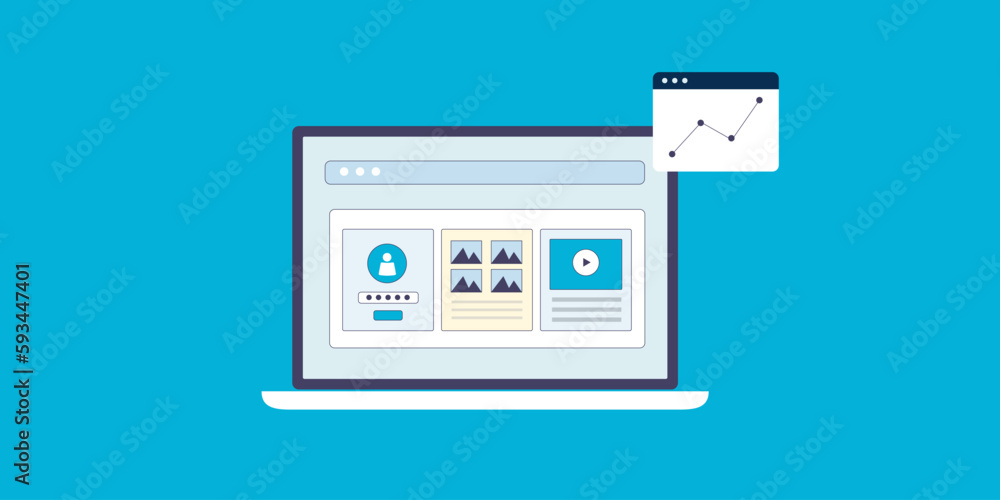 Poster business customer data and marketing message communication system management software, digital techn