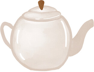 coffee pot watercolor png