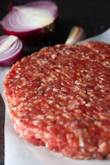 Ingredient for cooking grilled meat - ground meat