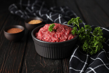 Ingredient for cooking grilled meat - ground meat