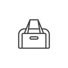 Sports bag line icon