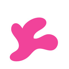 Pink Blob Abstract Shapes Vector