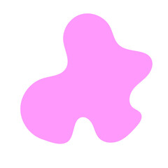 Pink Blob Abstract Shapes Vector