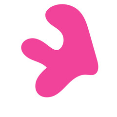 Pink Blob Abstract Shapes Vector