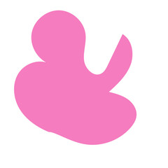 Pink Blob Abstract Shapes Vector